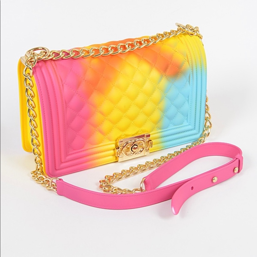 Multicolored Crossbody Jelly Purse - Picture 1 of 5